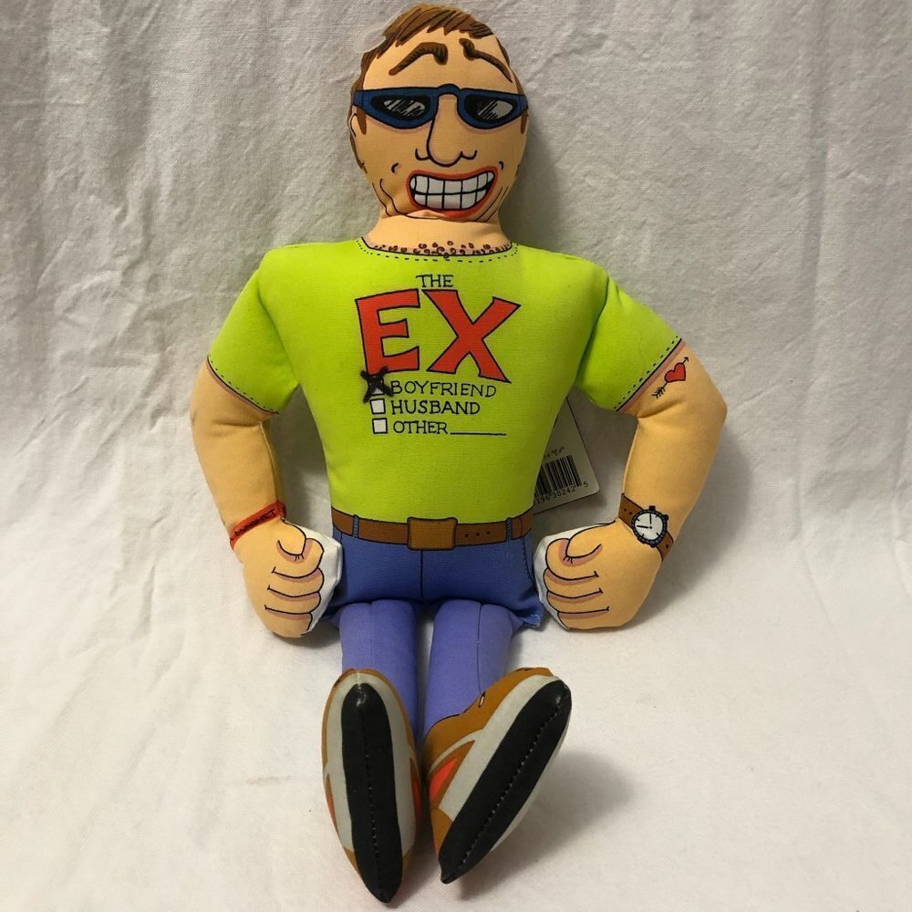 Doggy Hoots Fat Cat Inc. The Ex Plush Dog Toy